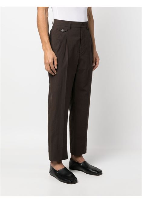 Brown straight-leg trousers - men NANUSHKA | NM23RSPA01778