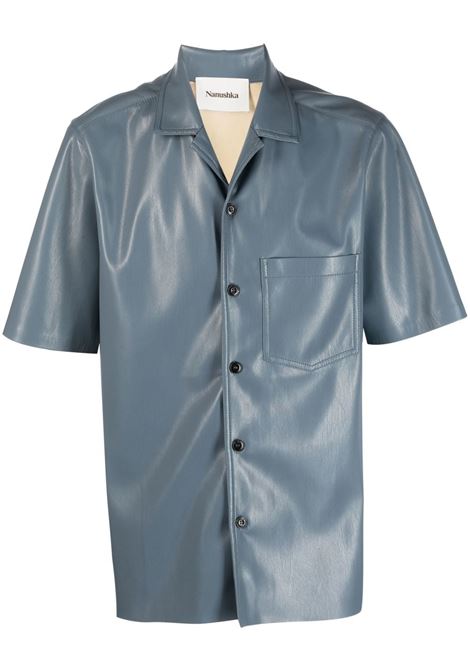 Blue short-sleeve shirt - men NANUSHKA | NU23RSSH00585