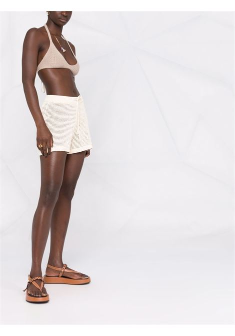 Shorts con nodo in beige - donna NANUSHKA | NW22BCST00272