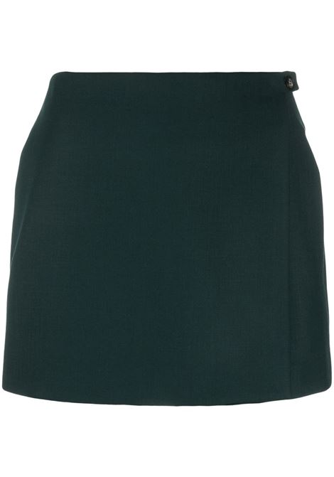 Green wrap-front skirt - women  NANUSHKA | NW22FWSK01069PNGRN