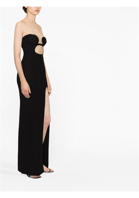 Black cut-out detailing maxi dress - women  NENSI DOJAKA | NDSS23DR115BLK
