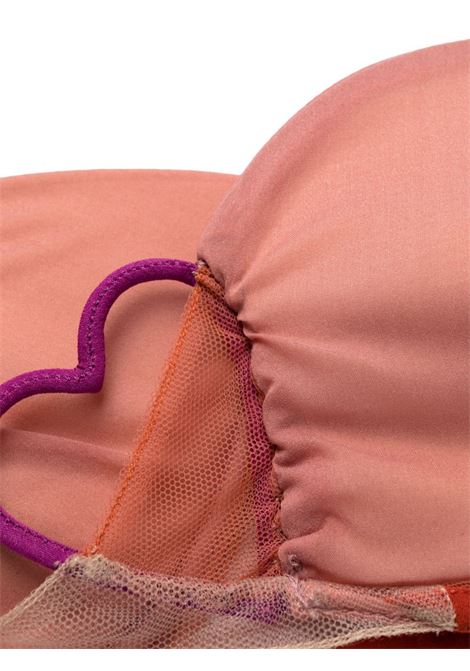 Underwired bra in pink - women NENSI DOJAKA | NDSS23LIN001ATMNGL