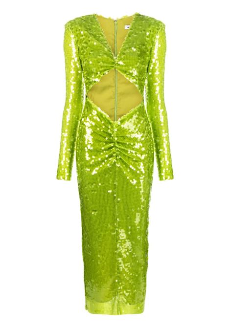 Green sequin-embellished midi dress - women NEW ARRIVALS | NA01EV0206DGRN