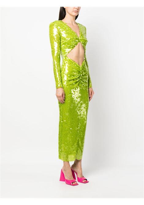 Green sequin-embellished midi dress - women THE NEW ARRIVALS | NA01EV0206DGRN