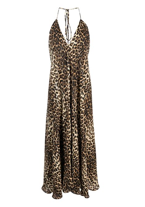 Multicolored leopard-print midi dress - women  THE NEW ARRIVALS | NA01EV0217ALPRD