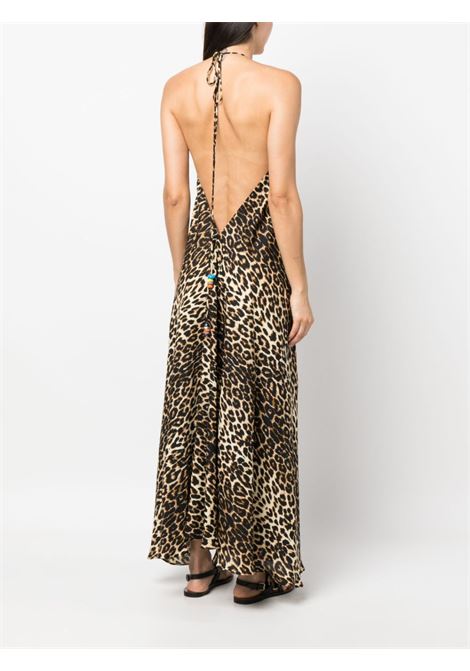 Multicolored leopard-print midi dress - women  THE NEW ARRIVALS | NA01EV0217ALPRD