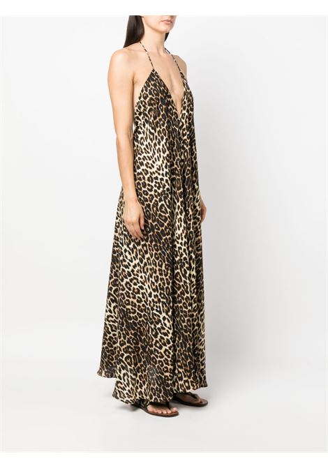 Multicolored leopard-print midi dress - women  NEW ARRIVALS | NA01EV0217ALPRD
