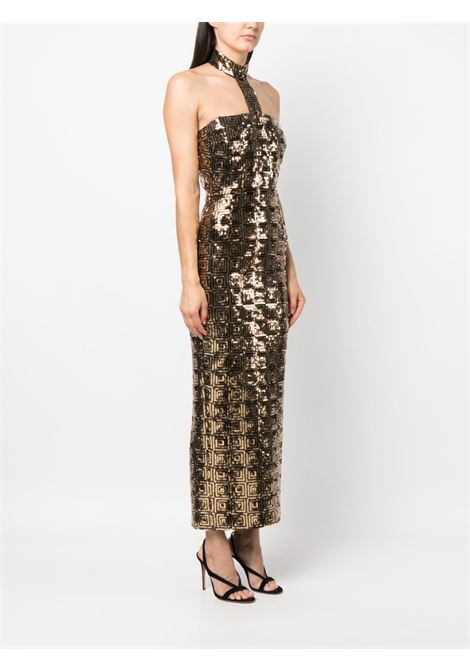 Gold sequin-embellished midi dress - women NEW ARRIVALS | NA01EV0242ABRNZ