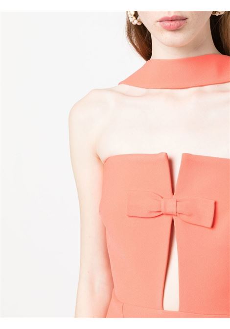 Orange bow-detail strapless dress - women THE NEW ARRIVALS | NA01SD0169DCRL
