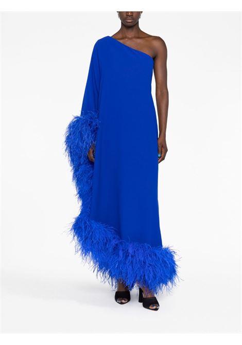 Blue Rossy feather-embellished maxi dress - women NEW ARRIVALS | NA01SD0180CBL