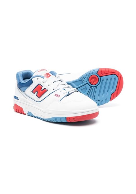 Sneakers basse 550 in rosso, bianco e blu - bambino NEW BALANCE KIDS | PSB550CHWHT