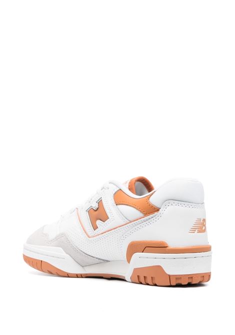 White and orange 550 low-top sneakers - men NEW BALANCE | BB550LSCWHTORNG