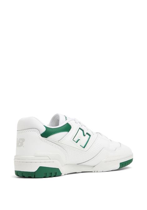 White and green 550 low-top sneakers - unisex NEW BALANCE | BB550SWBWHT