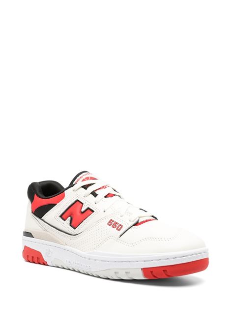 Sneakers basse 550 in bianco e rosso - uomo NEW BALANCE | BB550VTBSSLT