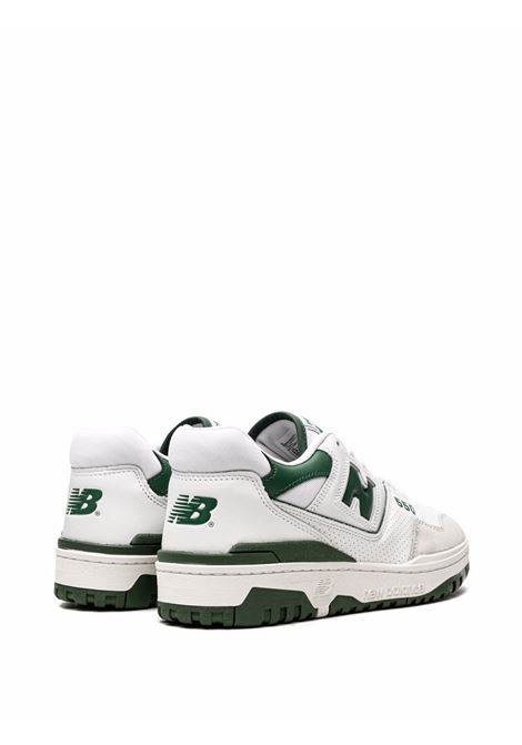 Sneakers BB550 in bianco e verde - uomo NEW BALANCE | BB550WT1WHT