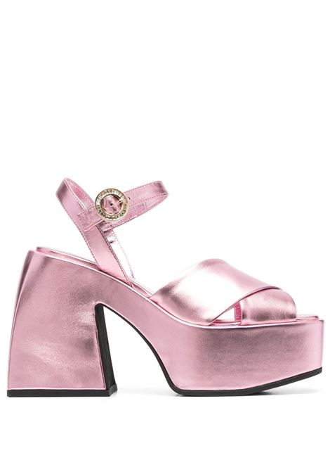 Pink bulla joni block-heel sandals - women NODALETO | NO1154138PNK