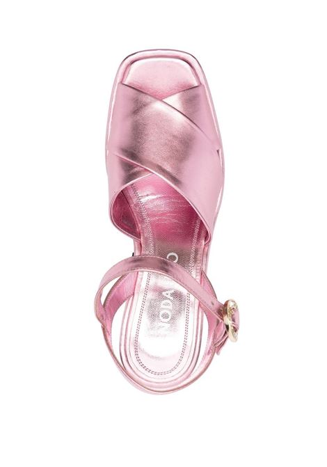 Pink bulla joni block-heel sandals - women NODALETO | NO1154138PNK
