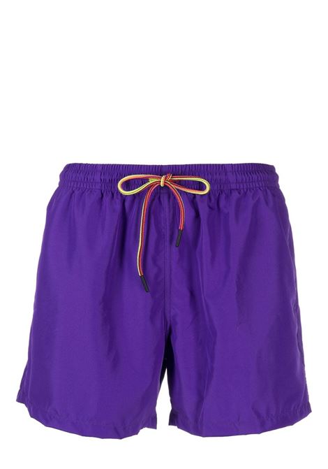 Purple drawstring swim shorts - men NOS | BASIC8484