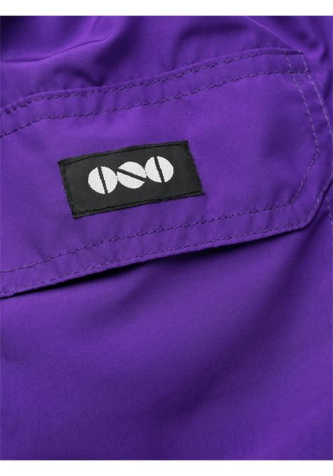 Purple drawstring swim shorts - men NOS | BASIC8484