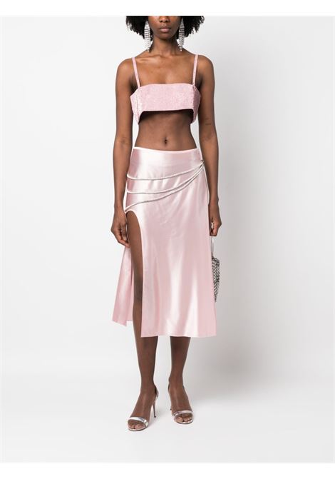 Lihght pink laetitia satin-finish skirt - women  NUÉ | 124PNK