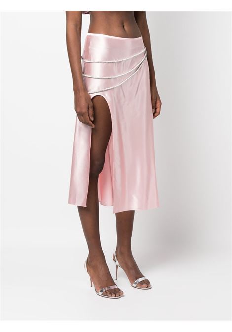 Lihght pink laetitia satin-finish skirt - women  NUÉ | 124PNK