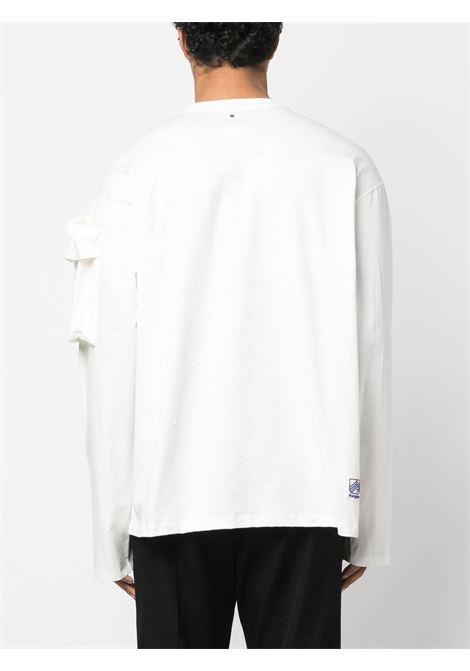 White cargo-pocket long-sleeve T-shirt - men OAMC | 23E28OAJ07COT00727101