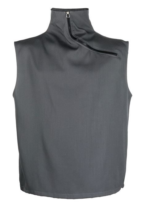 Grey high-neck sleeveless sweatshirt - men OAMC | 23E28OAU02LAN00574025