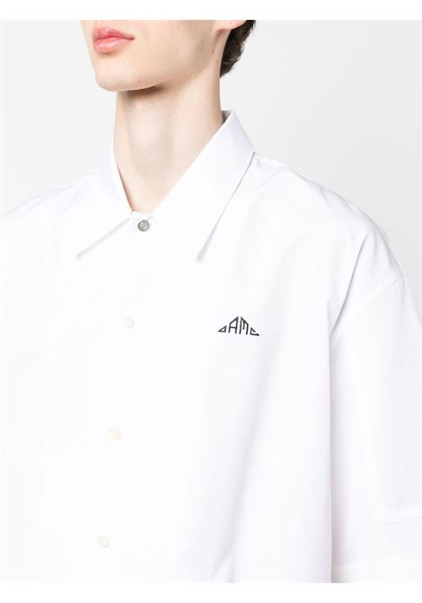 White embroidered short-sleeved shirt - men OAMC | 23E28OAU40COTOA005100