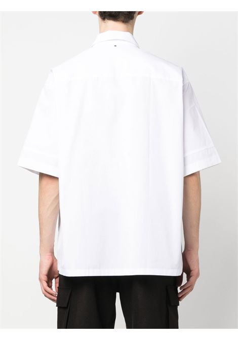White embroidered short-sleeved shirt - men OAMC | 23E28OAU40COTOA005100