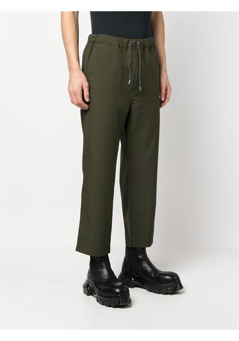 Green drawstring cropped trousers - men OAMC | 23E28OAU50PESOA009306