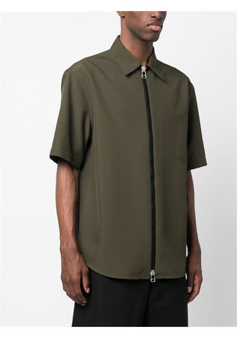 Green ian short-sleeved shirt - men OAMC | 23E28OAU52PESOA009306