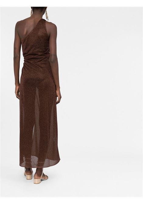 Brown Lumi?re one-shoulder dress - women OSÉREE | LOF213CHCLT