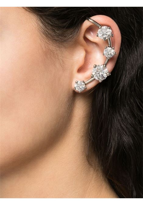Ear cuff con cristalli in argento - donna PANCONESI | S23EA006SSLVR