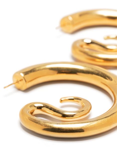 Gold -tone Serpent chunky-hoops earrings - women  PANCONESI | S23EA008PGLD