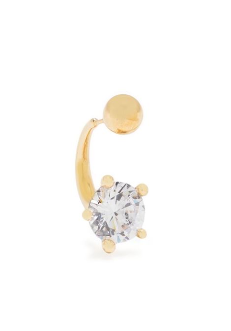 Gold-tone crystal-embellished piercing earring - women  PANCONESI | S23EA032SGLD