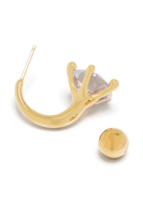 Orecchino stile piercing con cristallo in oro - donna PANCONESI | S23EA032SGLD