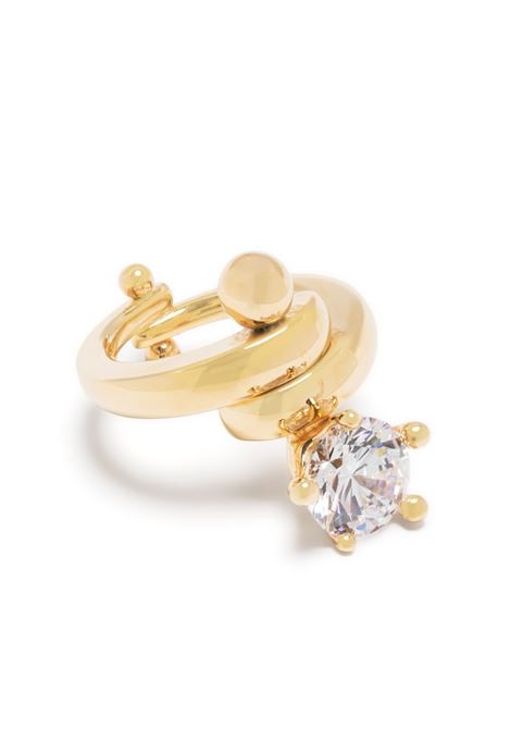 Gold-tone crystal-embellished ring - women PANCONESI | S23FG008SGLD