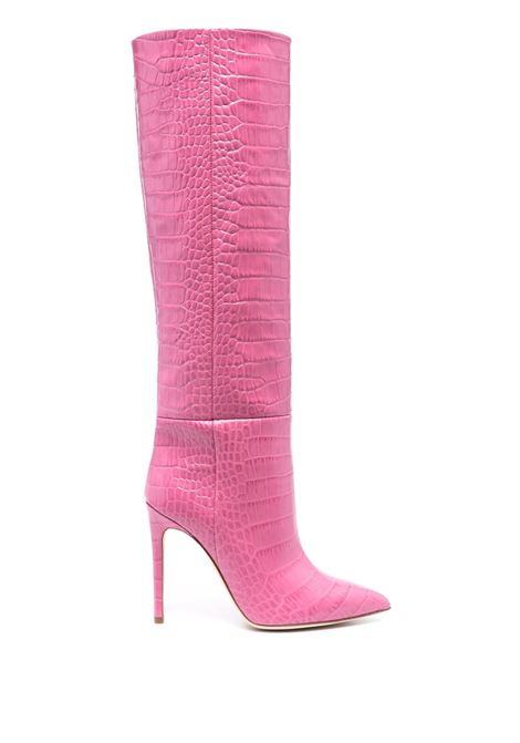 Stivali con effetto coccodrillo 115mm in rosa - donna PARIS TEXAS | PX133XCOCOPNY