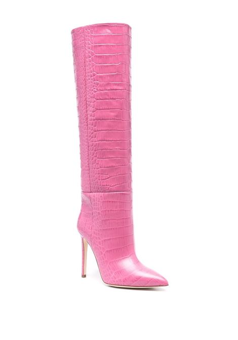Stivali con effetto coccodrillo 115mm in rosa - donna PARIS TEXAS | PX133XCOCOPNY