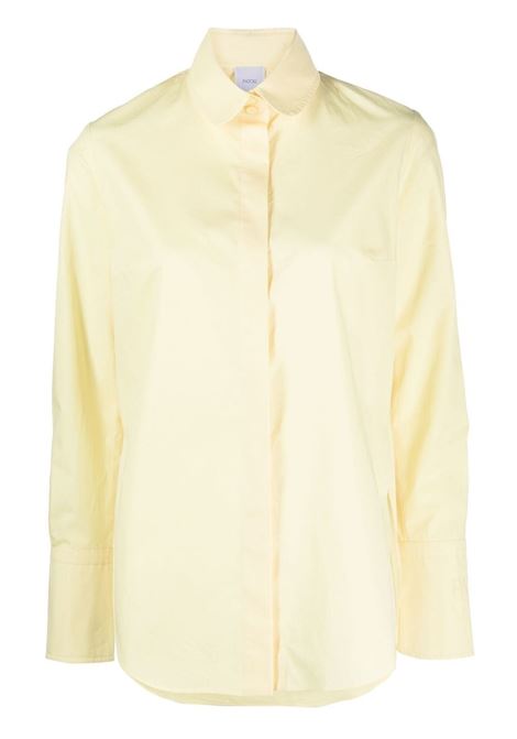 Yellow long-sleeve button-fastening shirt - women PATOU | BL0230017214C