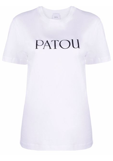 White logo print T-shirt - women PATOU | JE0299999001W