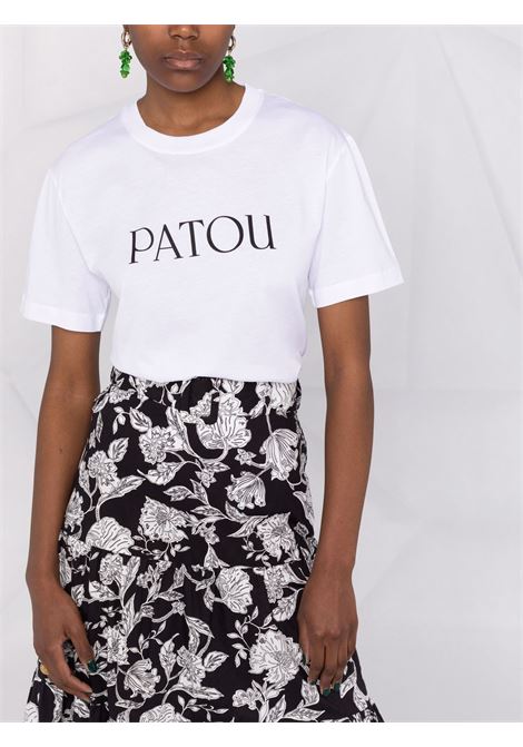 T-shirt con stampa in bianco - donna PATOU | JE0299999001W