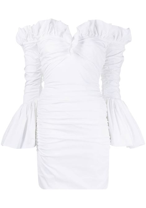 White ruffle short dress - women PHILOSOPHY DI LORENZO SERAFINI | A041307180001