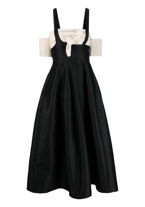 Black bow-detail dress - women PHILOSOPHY DI LORENZO SERAFINI | A044021511555