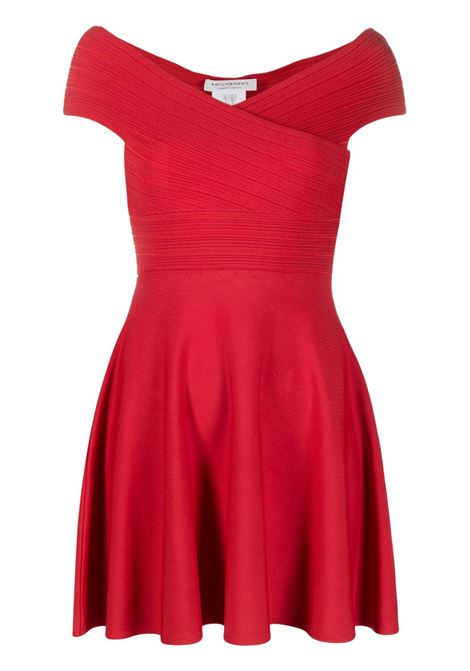 Red short-sleeved mini dress - women PHILOSOPHY DI LORENZO SERAFINI | A049921000111