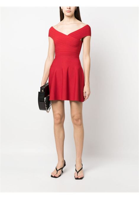 Red short-sleeved mini dress - women PHILOSOPHY DI LORENZO SERAFINI | A049921000111