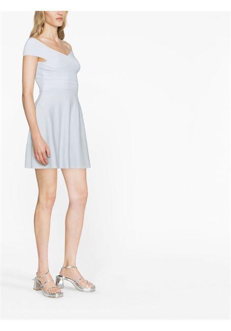 Light blue short-sleeved mini dress - women PHILOSOPHY DI LORENZO SERAFINI | A049921000485