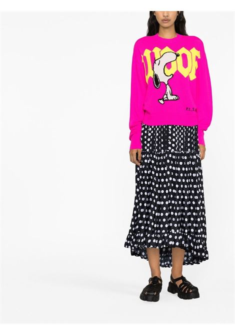 Pink Snoopy-intarsia knit jumper - women  PHILOSOPHY DI LORENZO SERAFINI | J091907001217