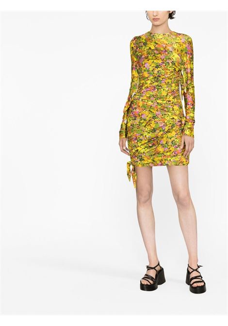 Yellow all-over floral-print mini dress - women PHILOSOPHY DI LORENZO SERAFINI | V043607191027