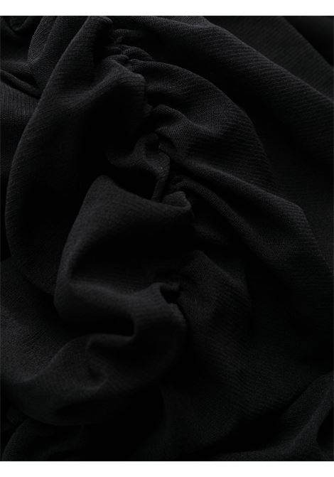 Black ruched long-sleeve midi dress - women PHILOSOPHY DI LORENZO SERAFINI | V046021180555